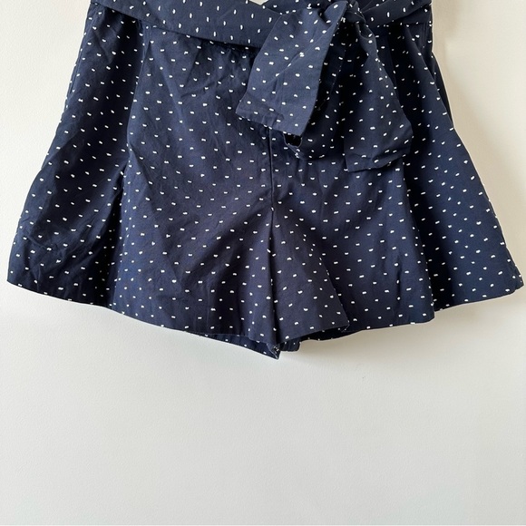 J.crew-high Rise Tie Waist Shorts in Clip Dot (Size:14) - Picture 8 of 10